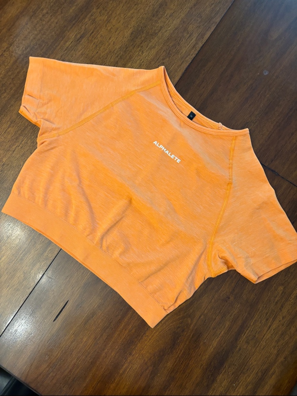 Alphalete Bright Orange Crop Top